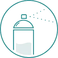 Grafik / Symbol einer halbvollen Spraydose